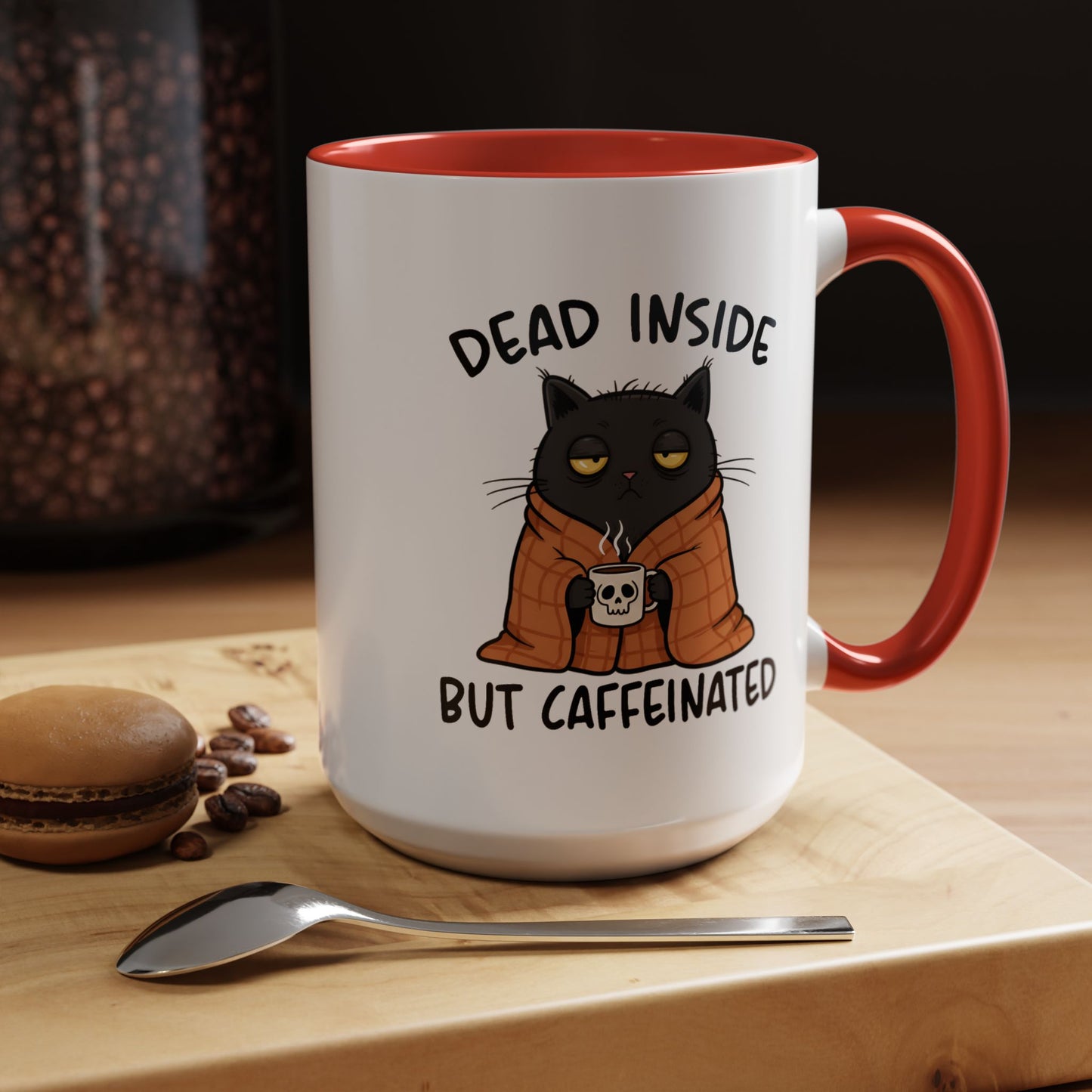 Animal Mug - Dead Inside But Caffeinated