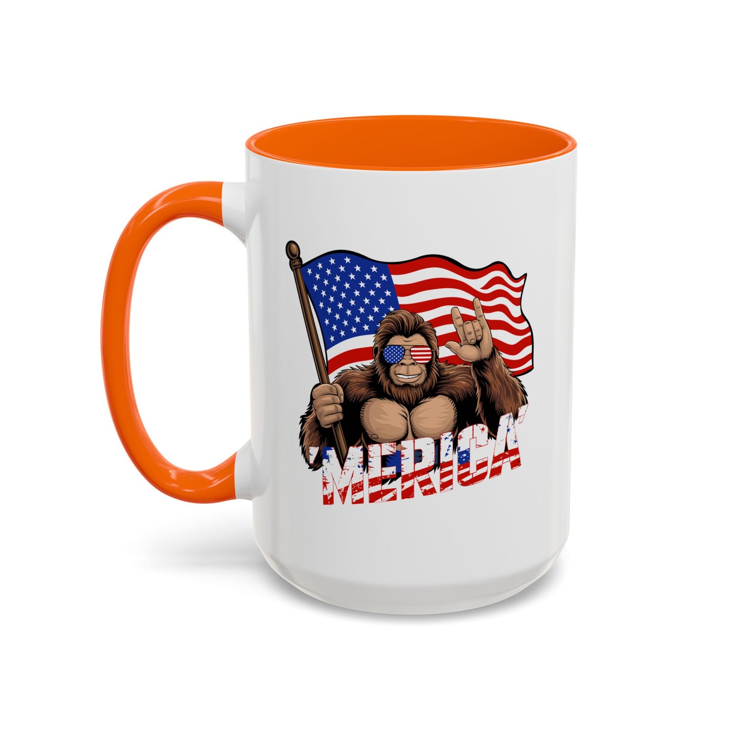 4th of July Mug - Bigfoot USA Flag