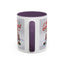 Christmas Mug - Merry Christmas Red Text Puppy Green Top