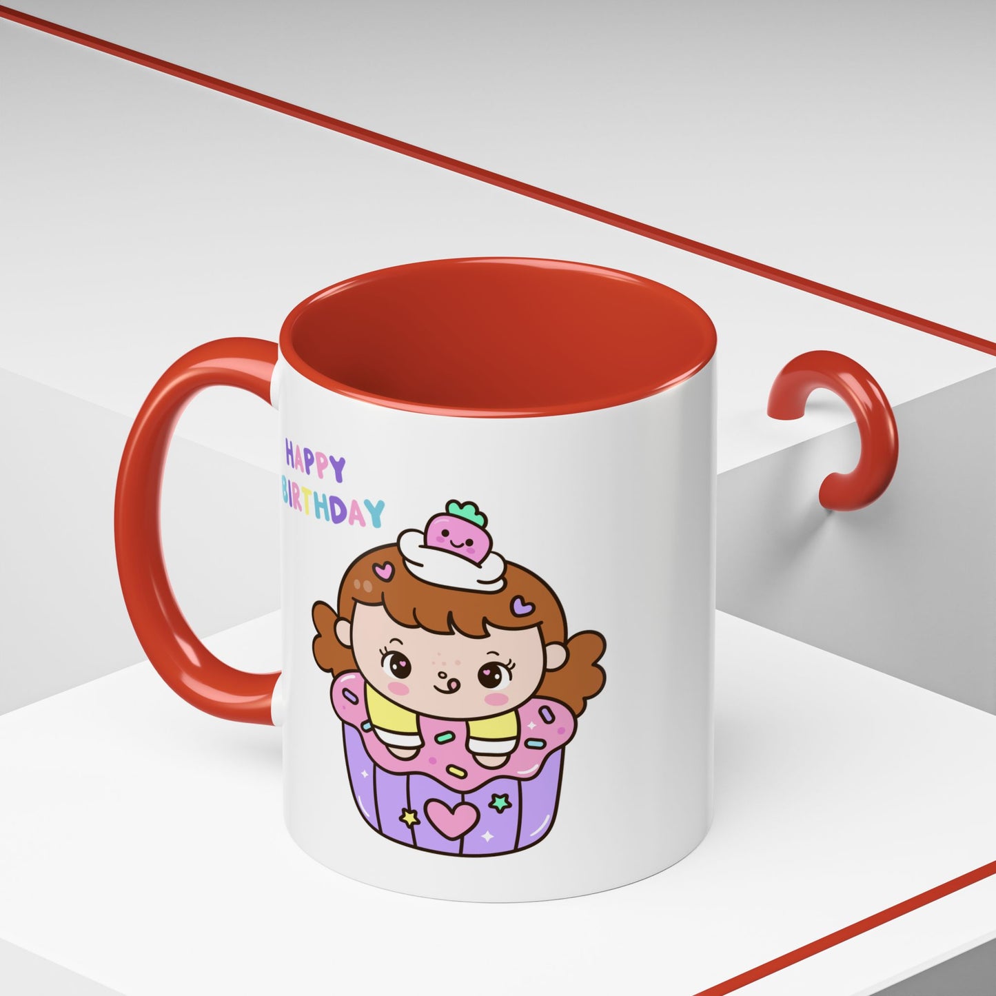 Birthday Mug - Cute Girl Cupcake