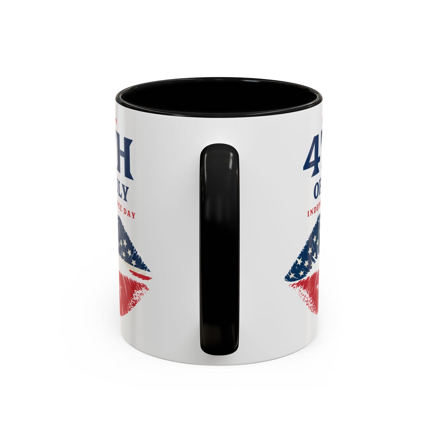 4th of July Mug - Happy 4th of July Flag Lips