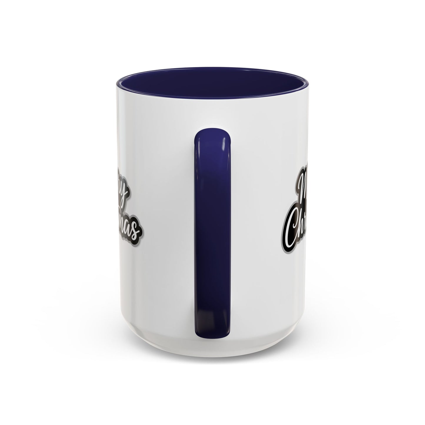Christmas Mug - Merry Christmas White Black & Grey Text