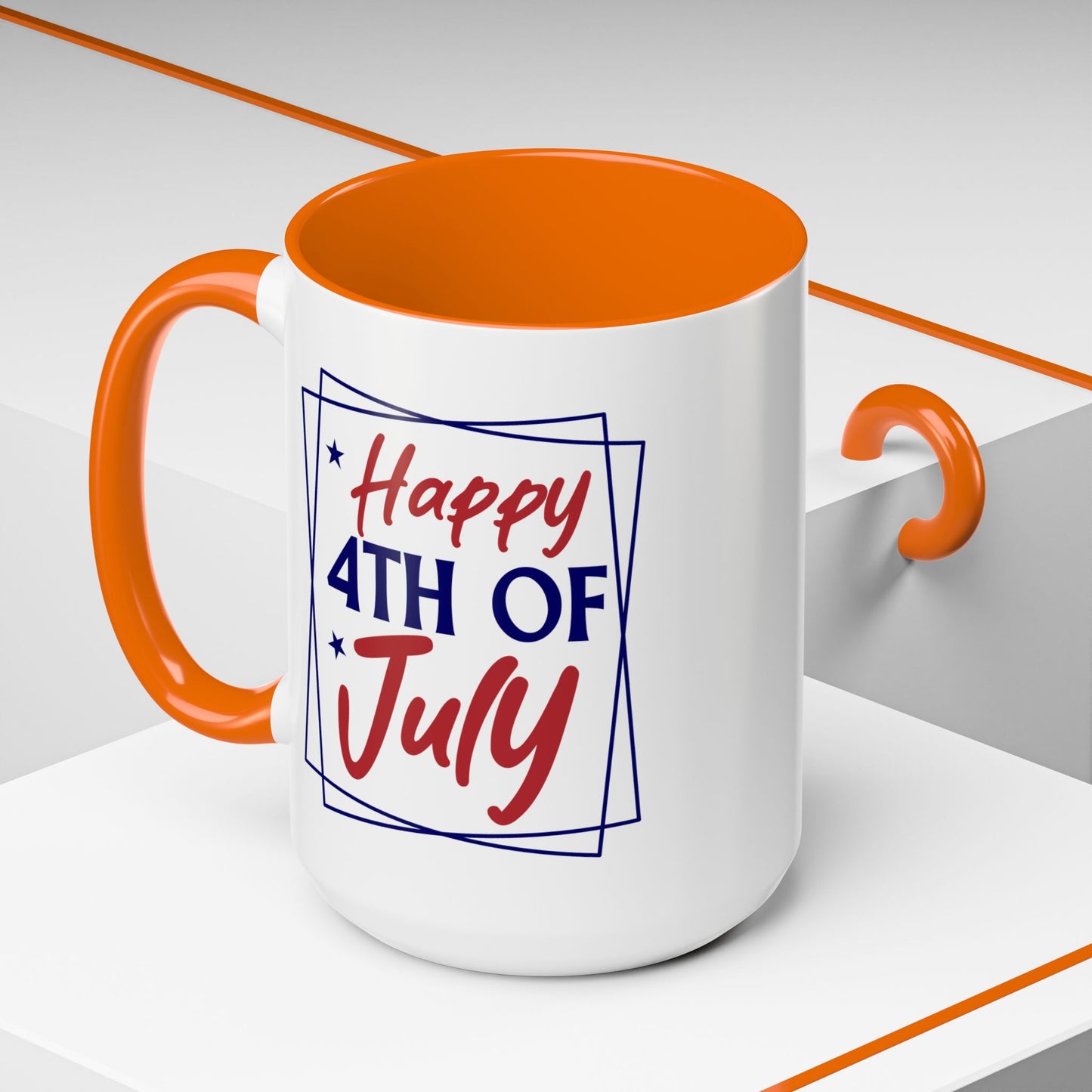 4th of July Mug - Happy Fourth of July Frames