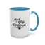 Christmas Mug - Merry Christmas Black Text Tree Star Present