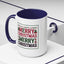 Christmas Mug - Merry Christmas Red Green & Black Text Trees Presents