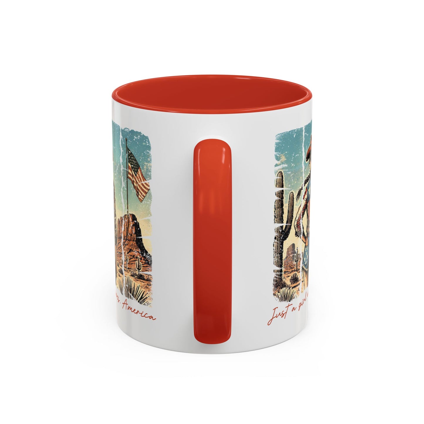 4th of July Mug - Just a Girl Who Loves America
