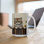 Artistic Mug - Felted Cat 2