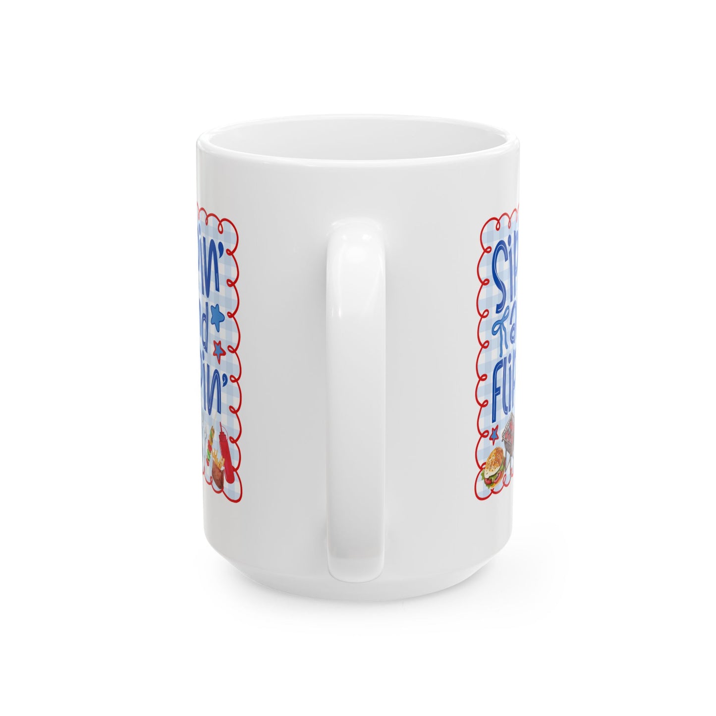 4th of July Mug - Sippin' and Flippin'