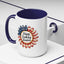 4th of July Mug - Happy Birthday America Sunflower
