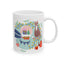 Christmas Mug - Joy Cat Snow Globe Heart Cup Lights