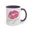 Valentine's Day Mug - Love You Lips Kiss