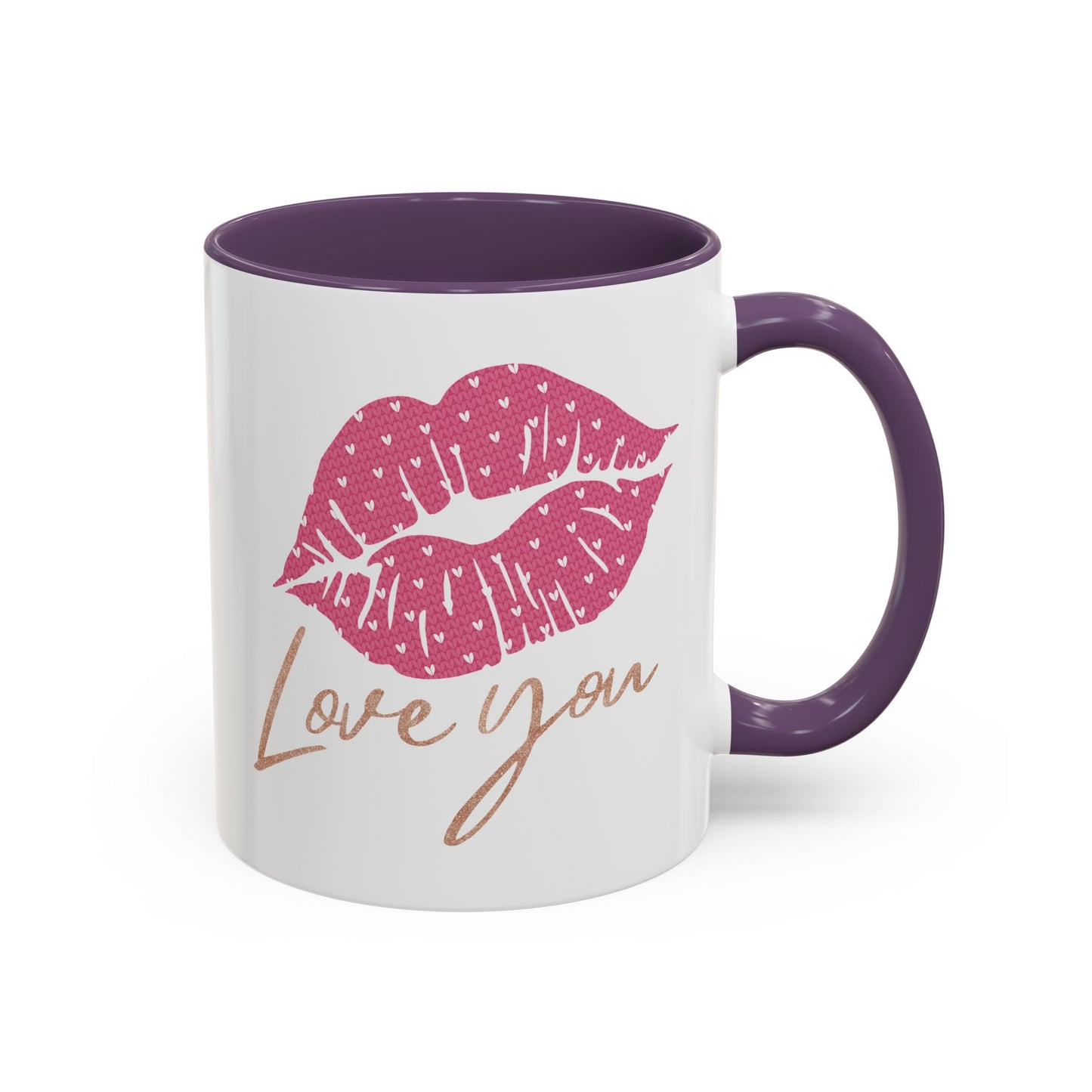 Valentine's Day Mug - Love You Lips Kiss