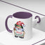 Christmas Mug - Merry Christmas Red & Green Text Gnome Present