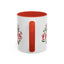 Christmas Mug - Merry Christmas Green & Red Text Tree Snowflakes Presents