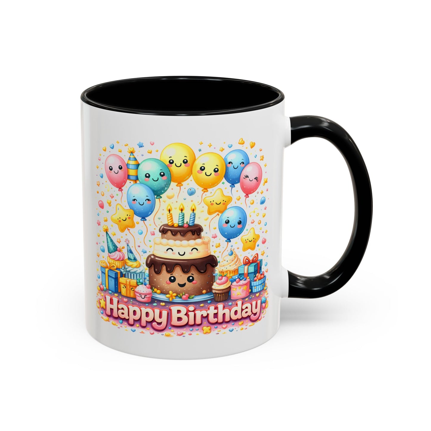 Birthday Mug - Cake and Balloons