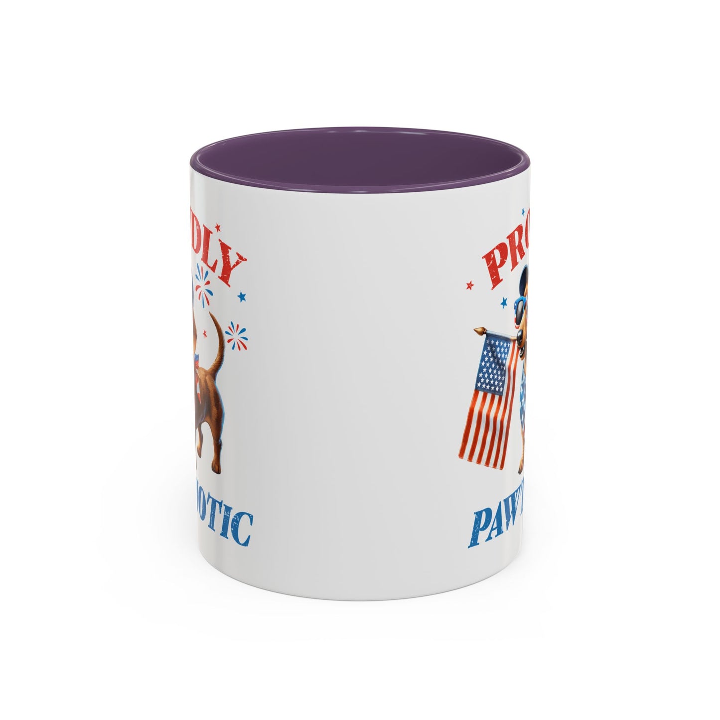4th of July Mug - Proudly Pawtriotic Dog
