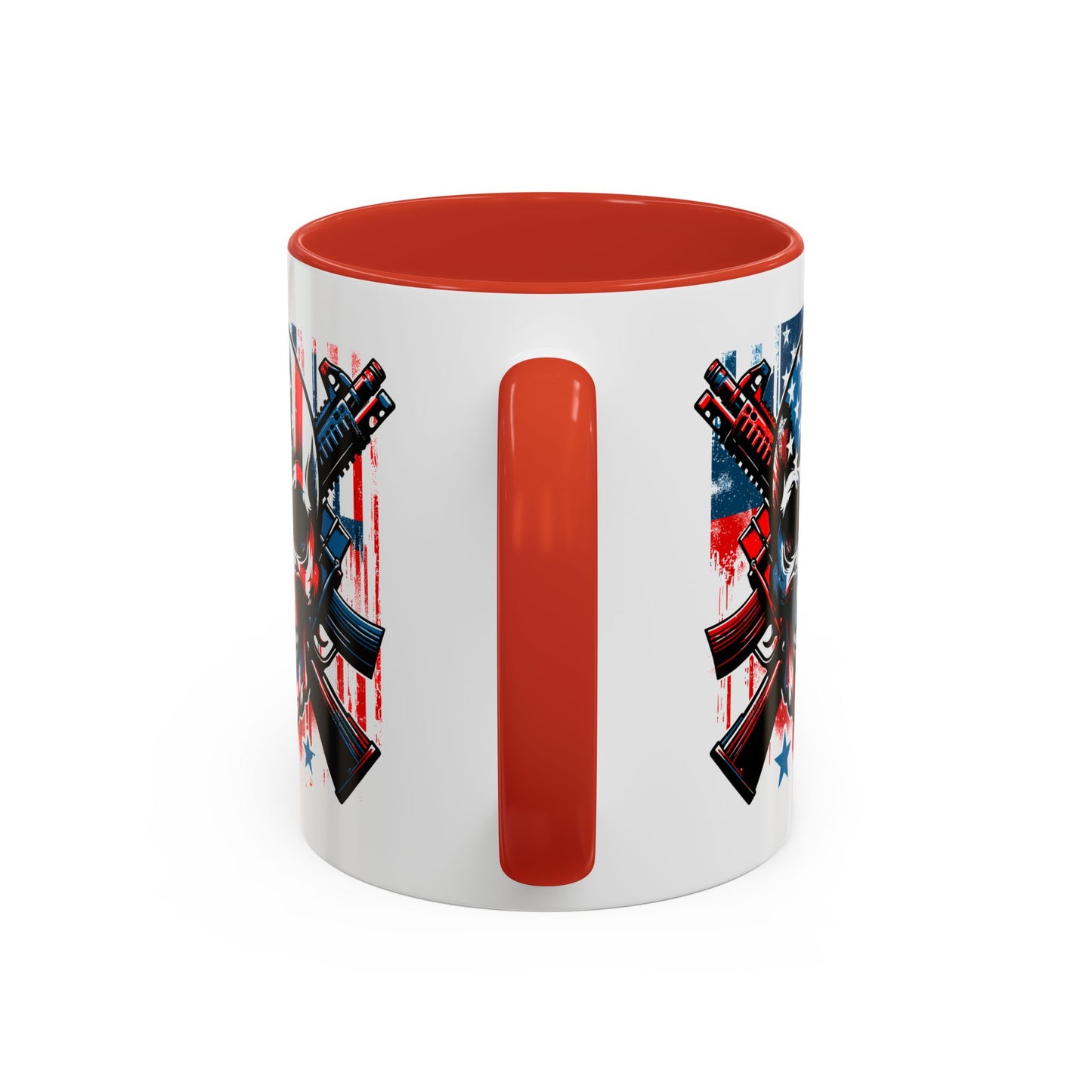4th of July Mug - Skull With American Flag