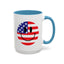 4th of July Mug - America Smiley Face
