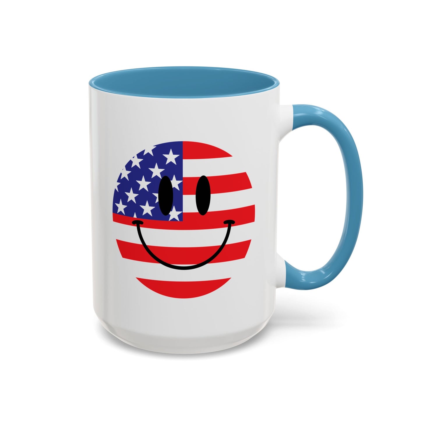 4th of July Mug - America Smiley Face