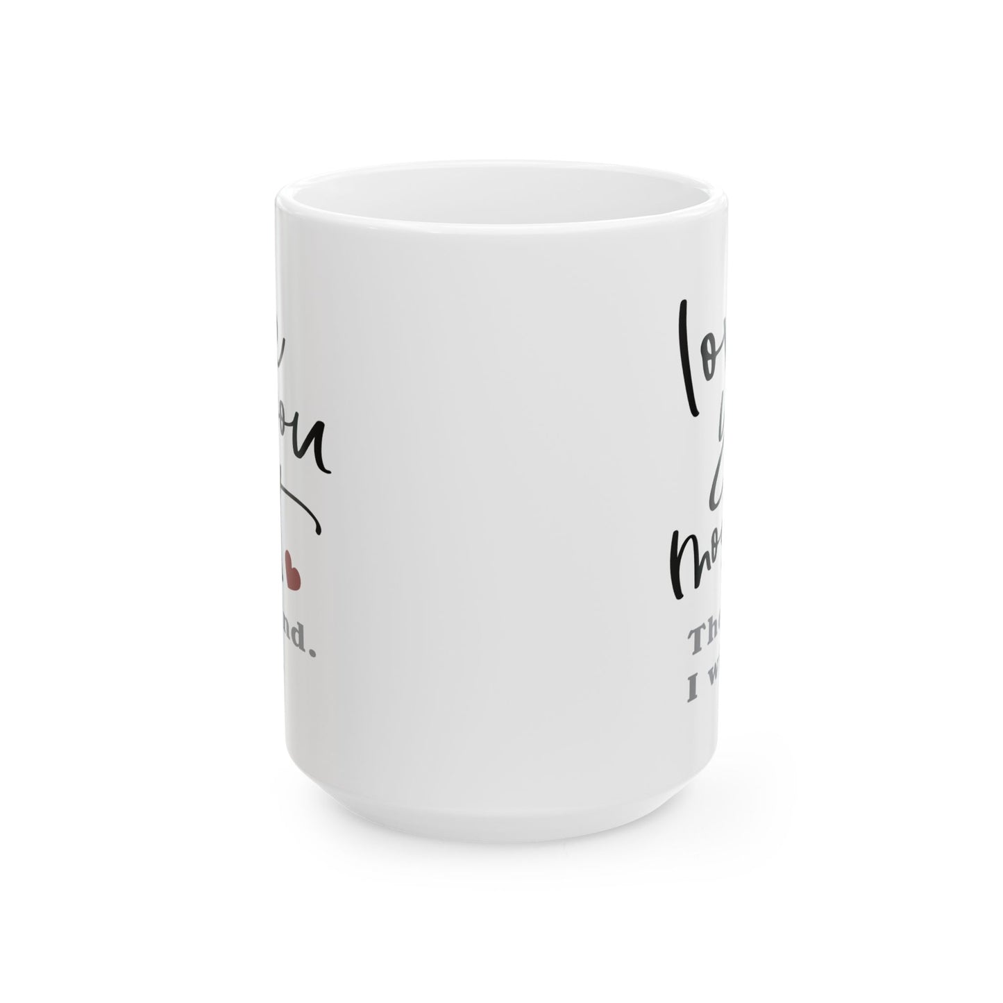 Anniversary Mug - Love You Most The End I Win