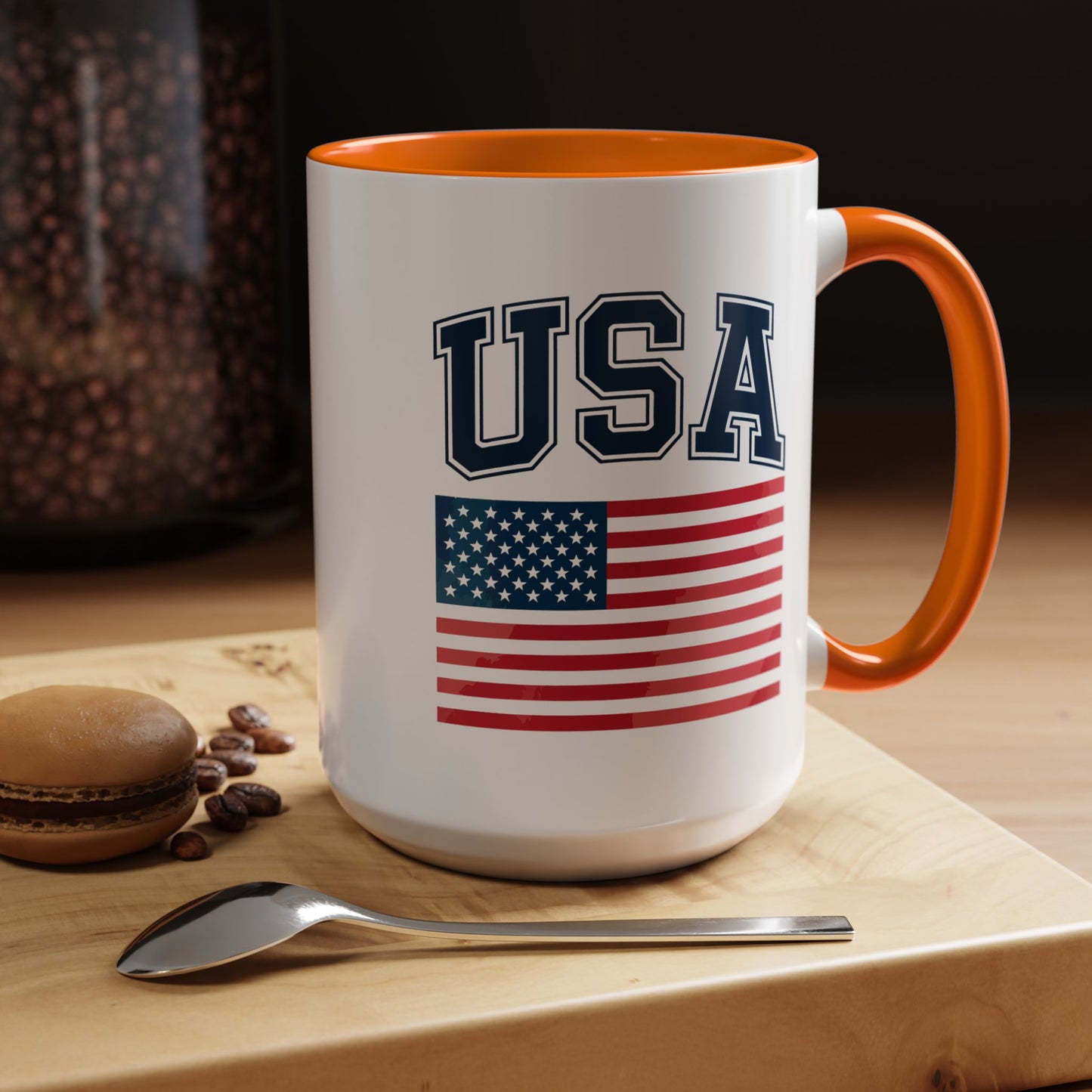 4th of July Mug - USA & Flag