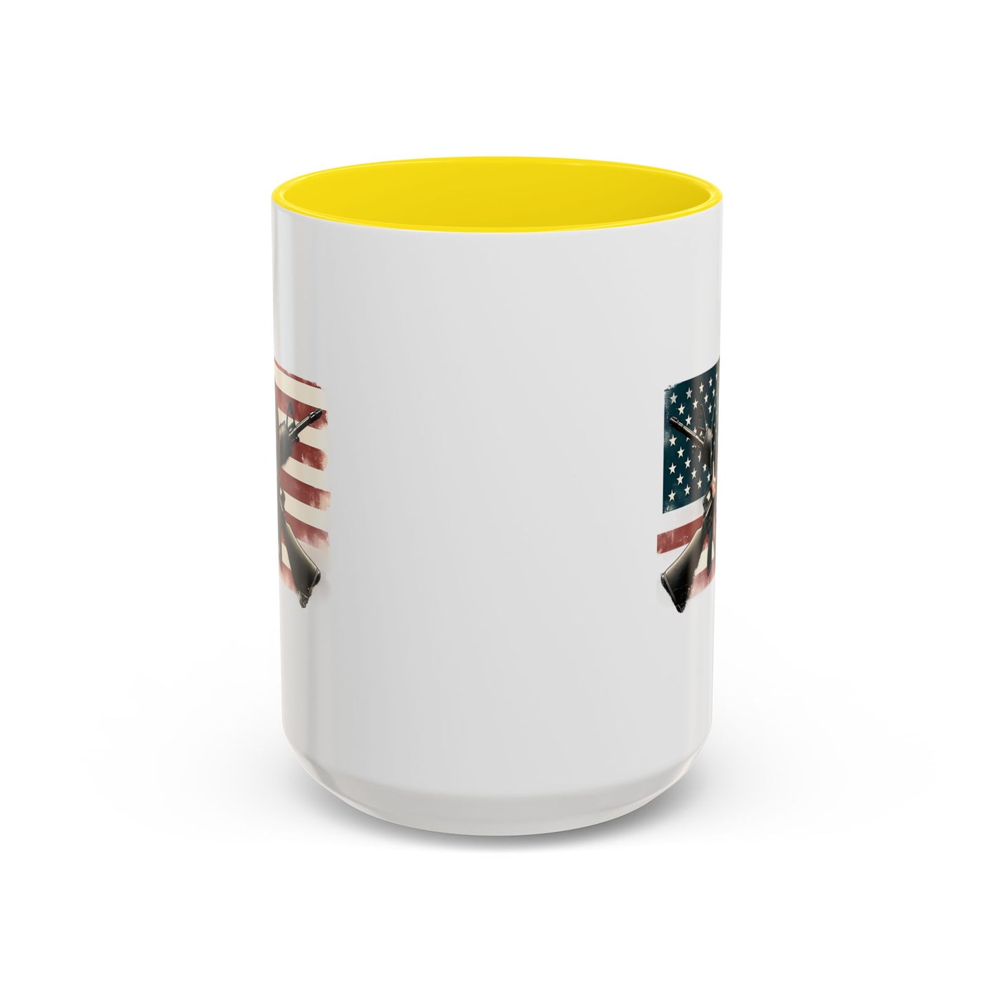 4th of July Mug - Skull Guns Flag
