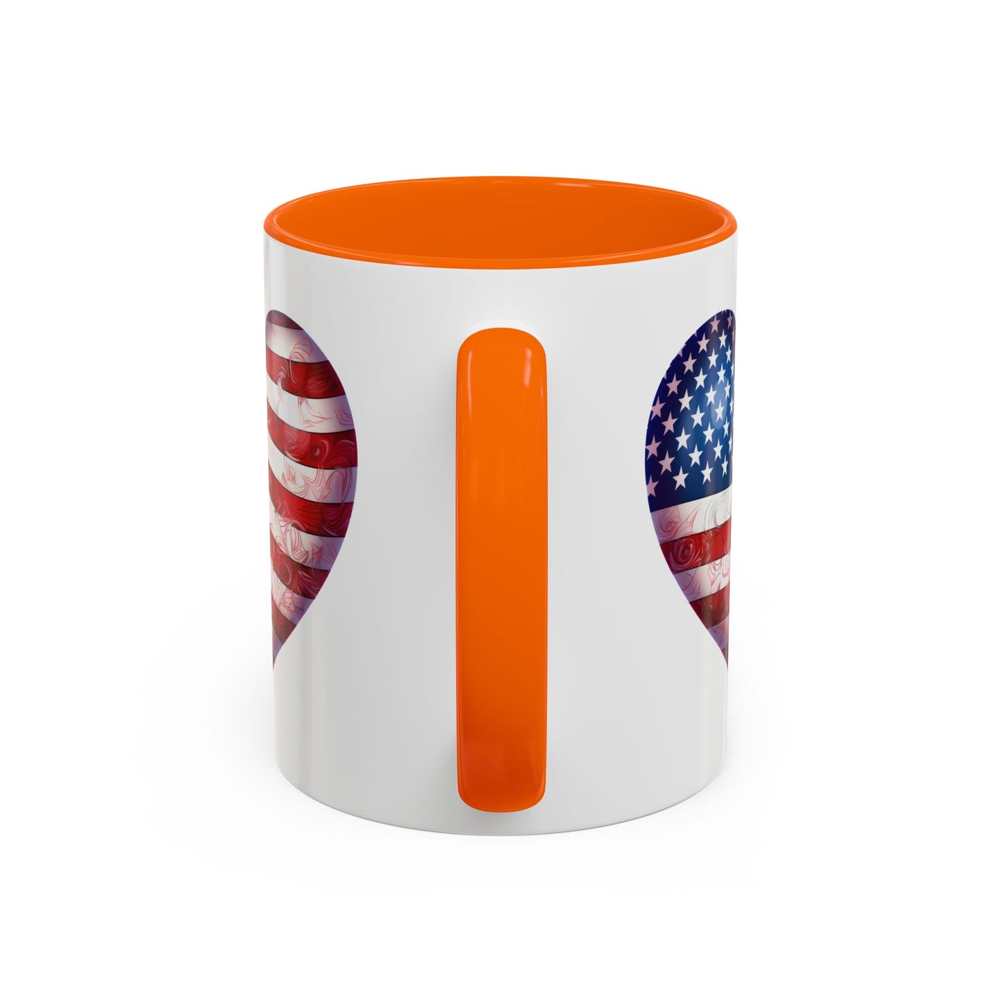 4th of July Mug - Heart American Flag