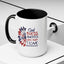 4th of July Mug - God Bless America Sunflower
