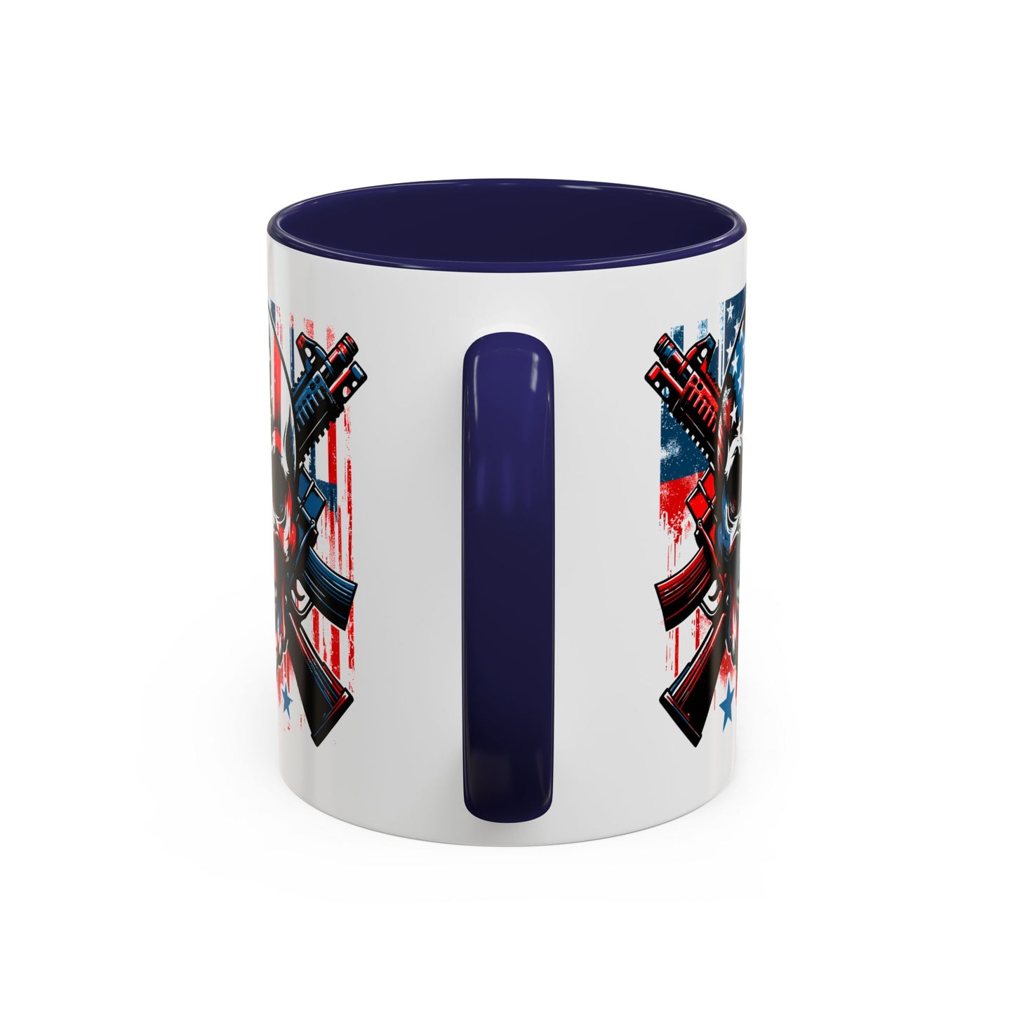 4th of July Mug - Skull With American Flag