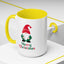Christmas Mug - Merry Christmas Green & Red Text Gnome Candy Cane