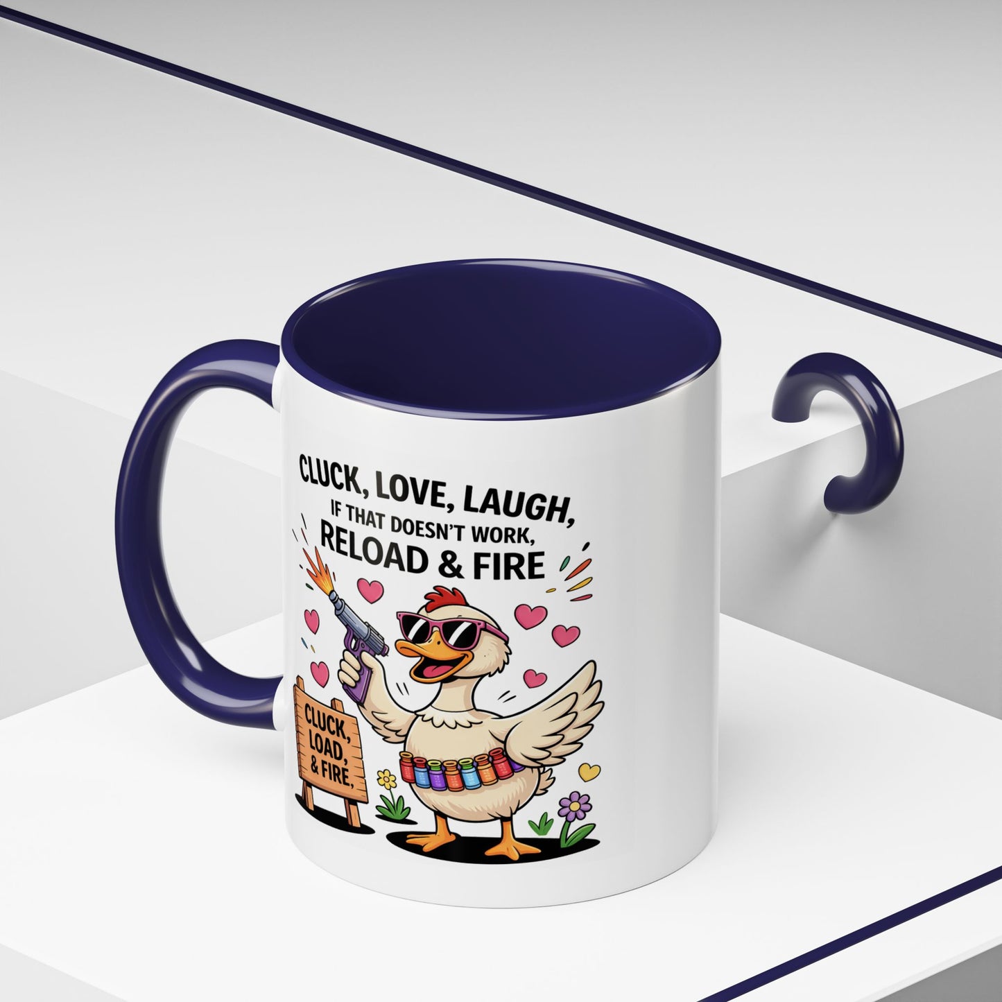 Adult Mug - Cluck Love Laugh