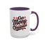 Christmas Mug - Merry Christmas Black Red & White Baseball Text