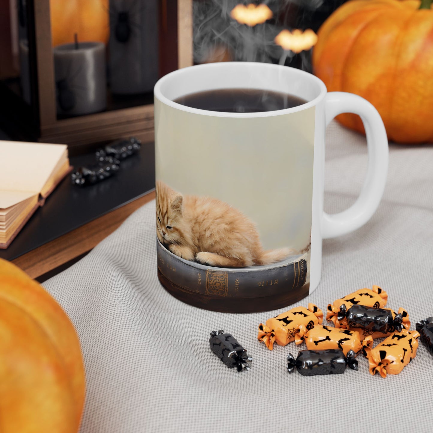 Artistic Mug - Felted Cat 3