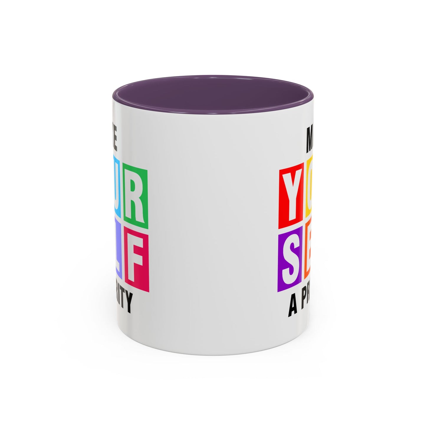 Wellness Mug - Make Yourself a Priority Colored Blocks