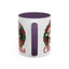 Christmas Mug - Merry Christmas Red Text Cat Presents Wreath