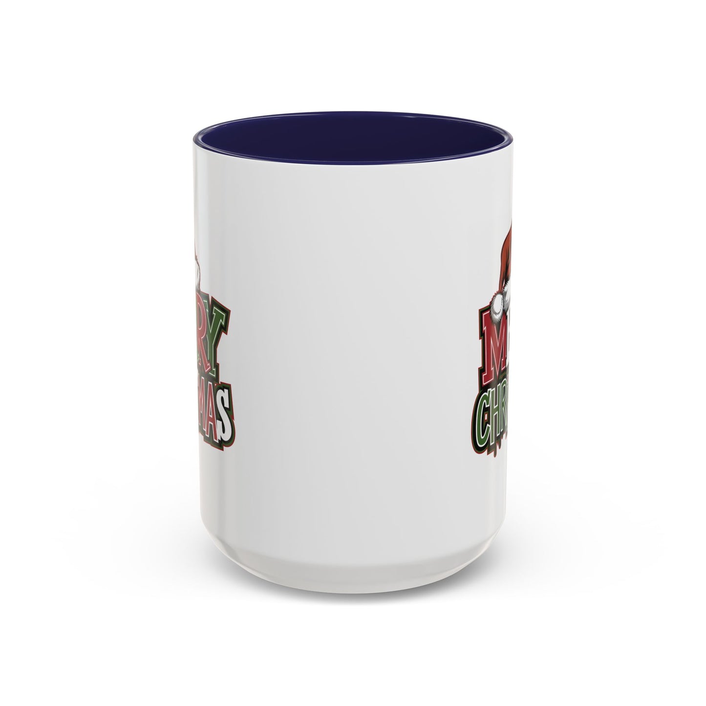Christmas Mug - Merry Christmas Red Green & White Graffiti Hat