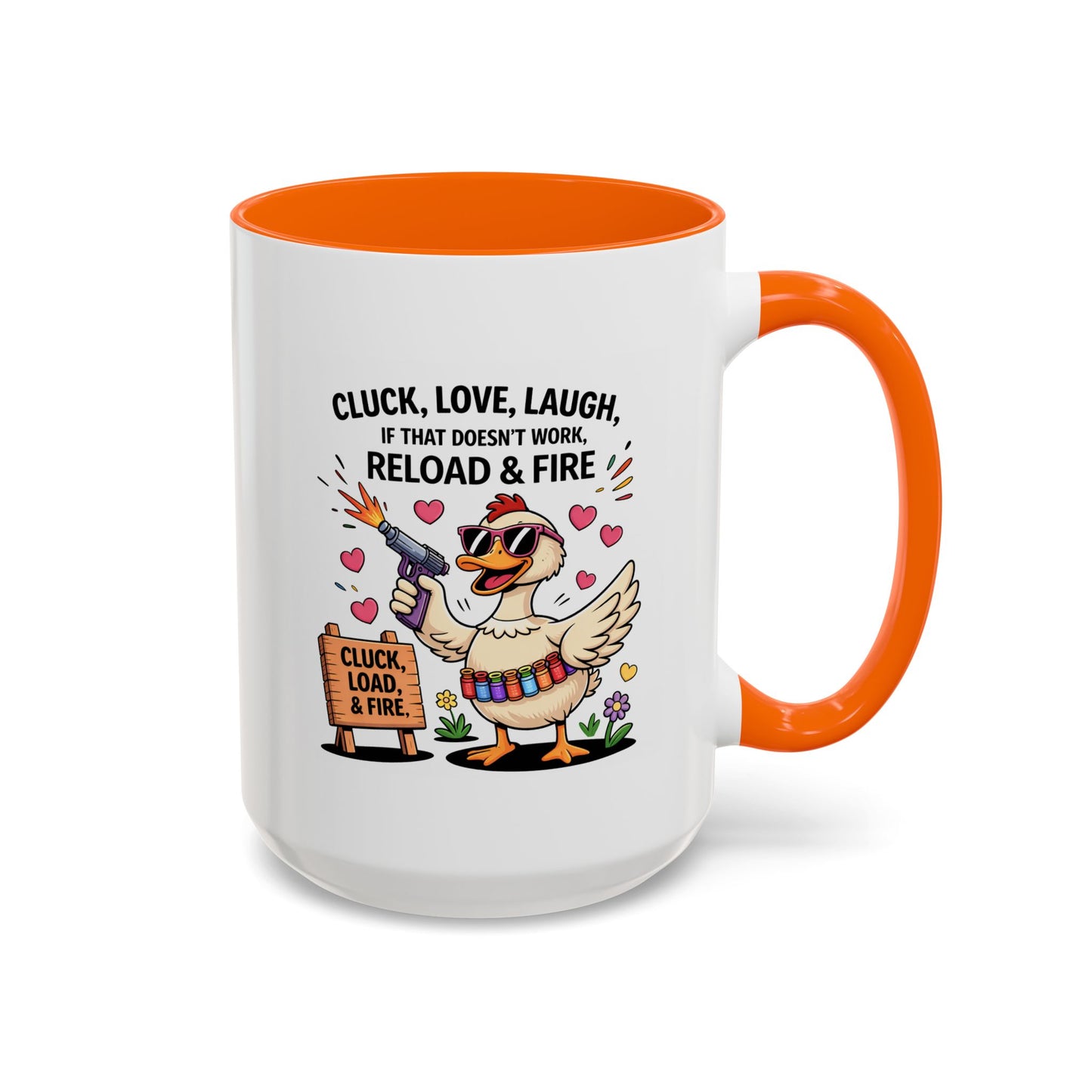 Adult Mug - Cluck Love Laugh