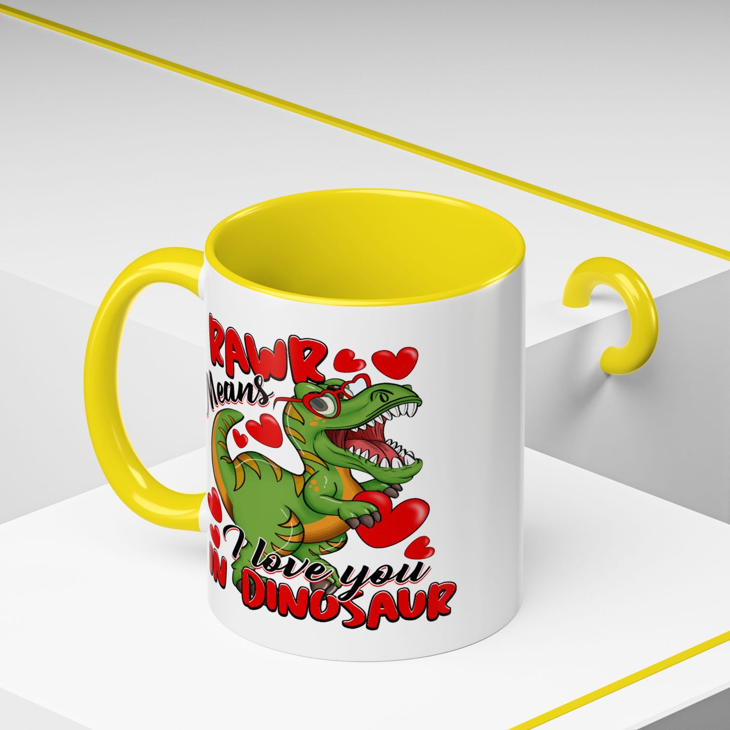 Anniversary Mug - Rawr Means I Love You