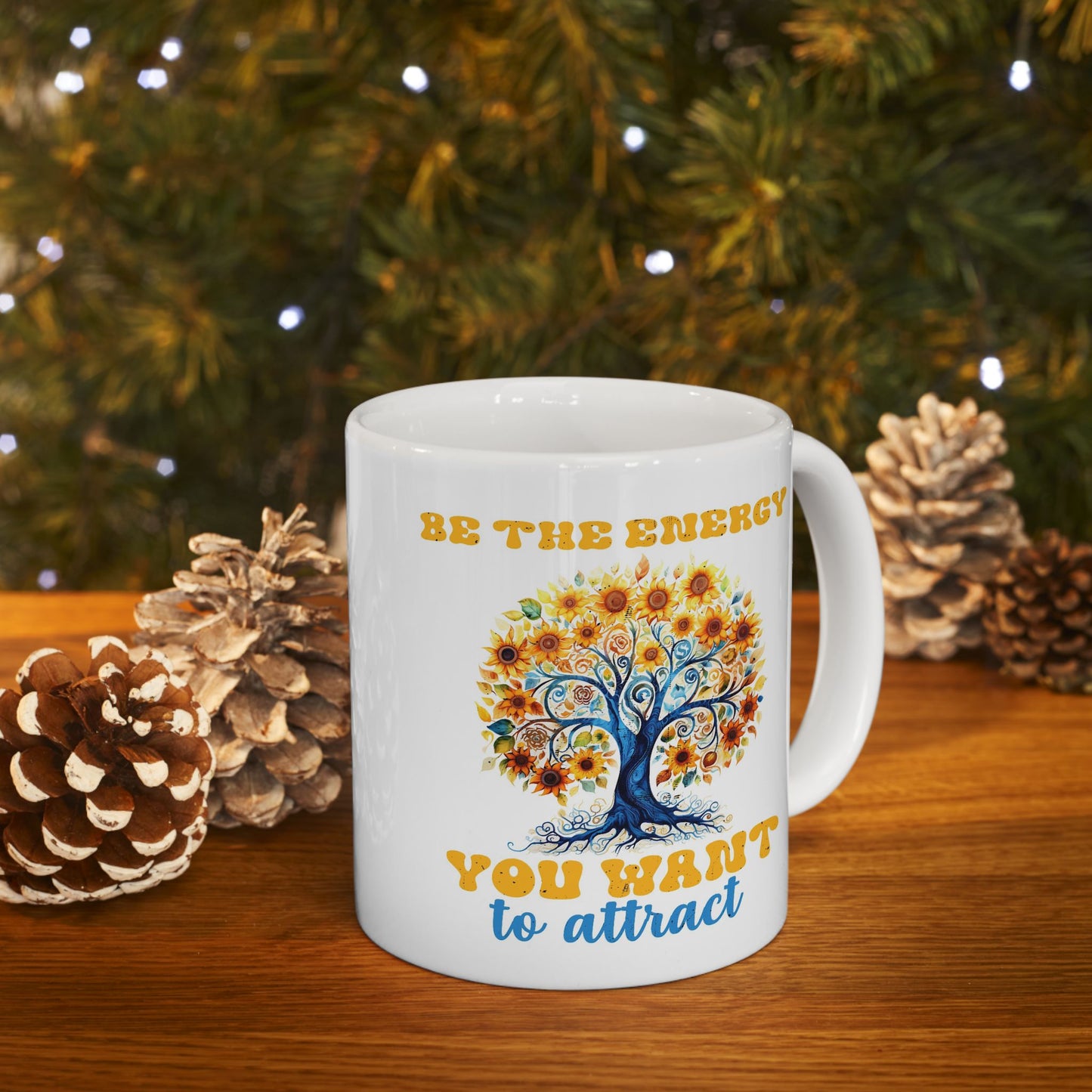 Motivation Mug - Be The Energy You Want To Attract Tree