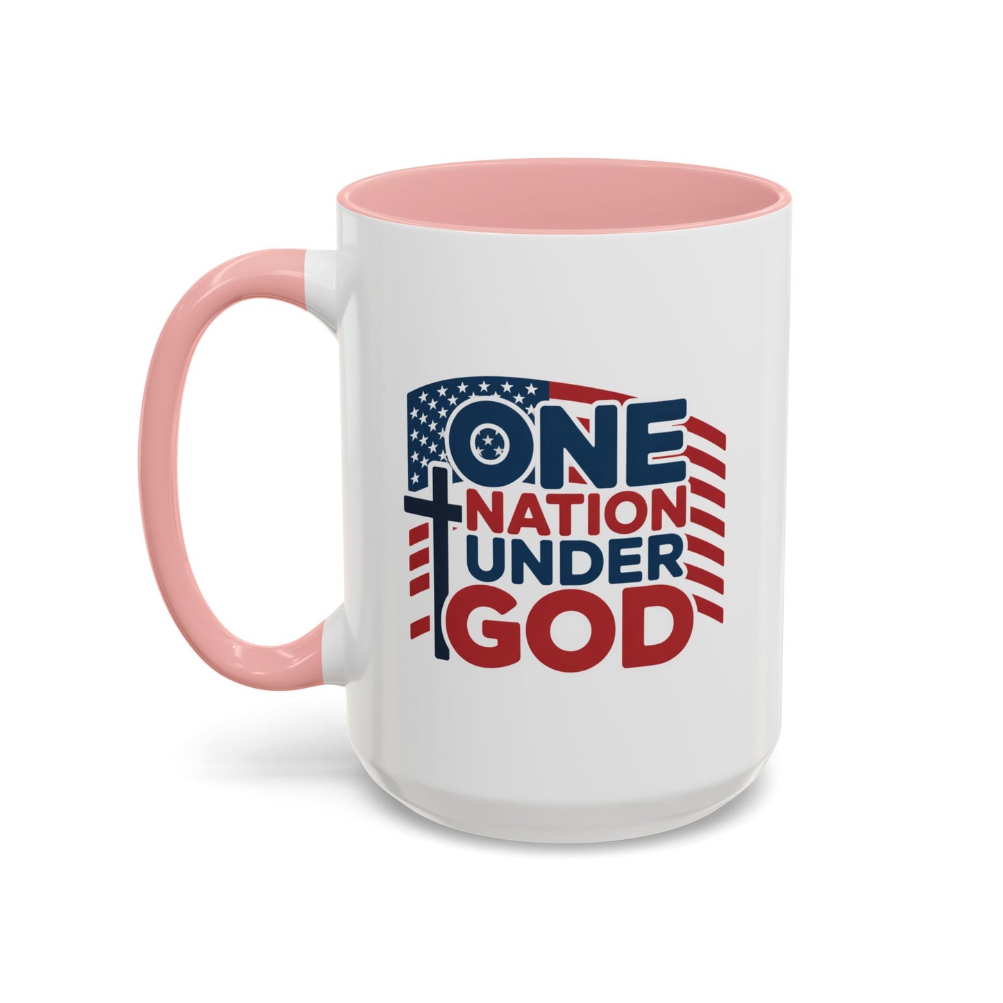 Religious Mug - One Nation Flag Cross