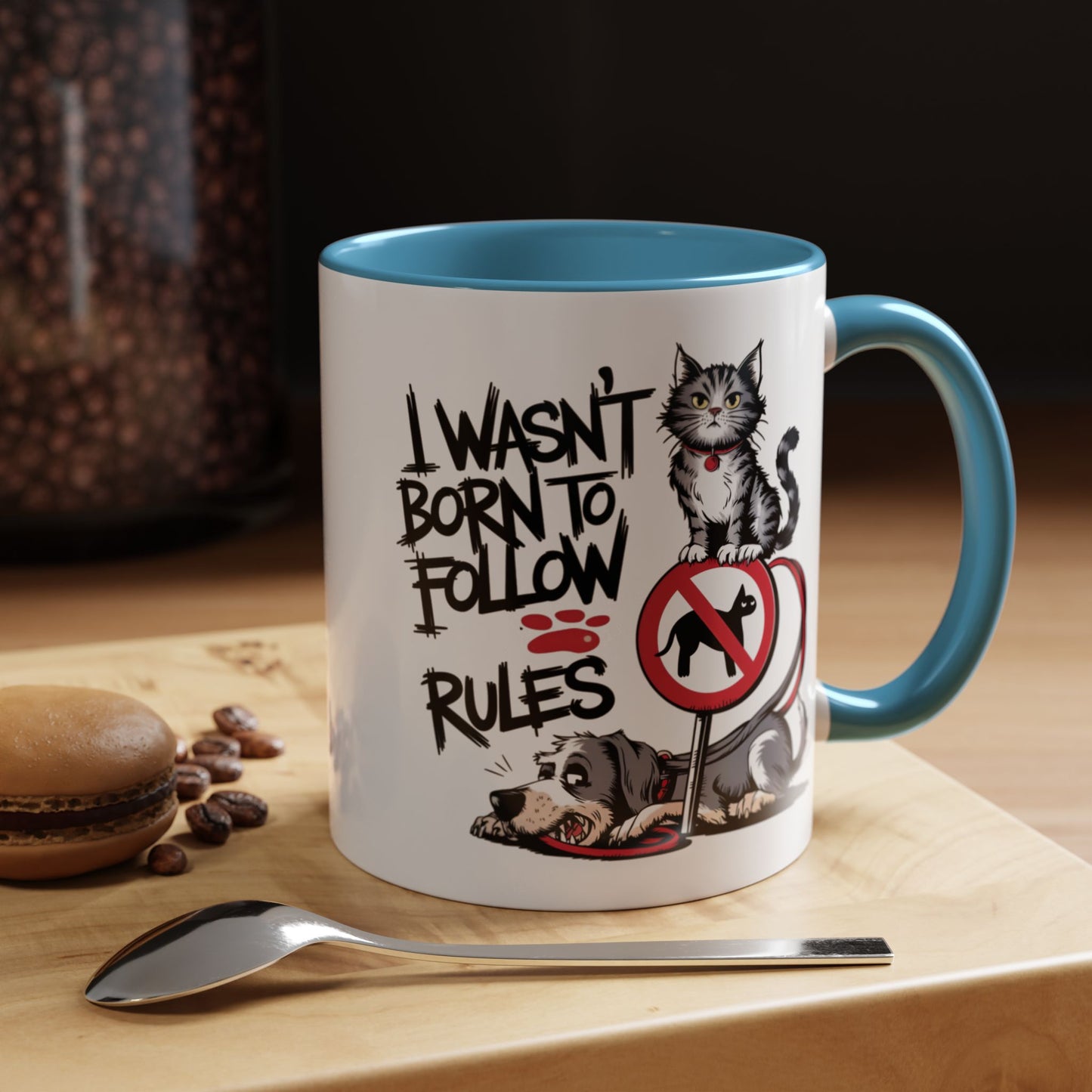 Animal Mug - I Wasn't Born To Follow Rules