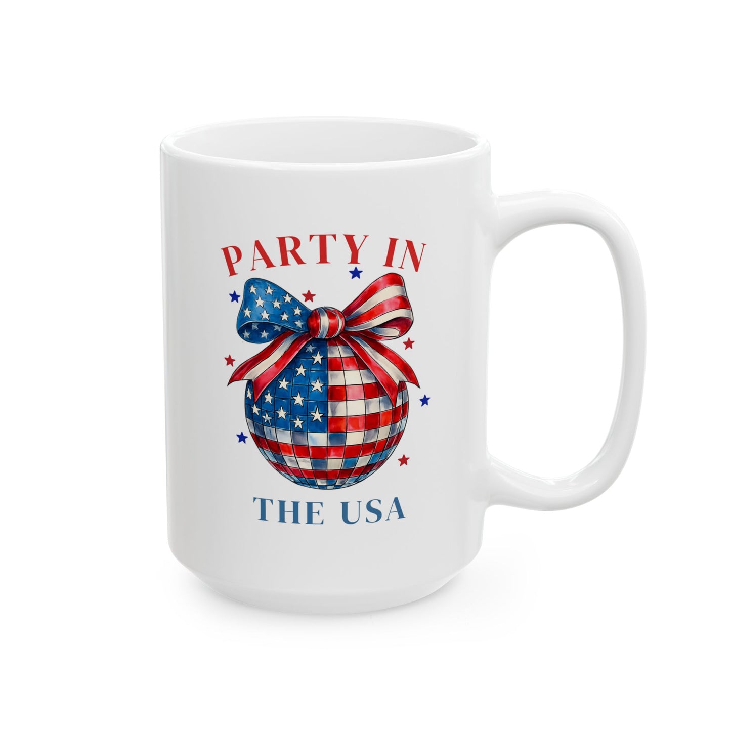 4th of July Mug - Party in the USA Mirror Ball
