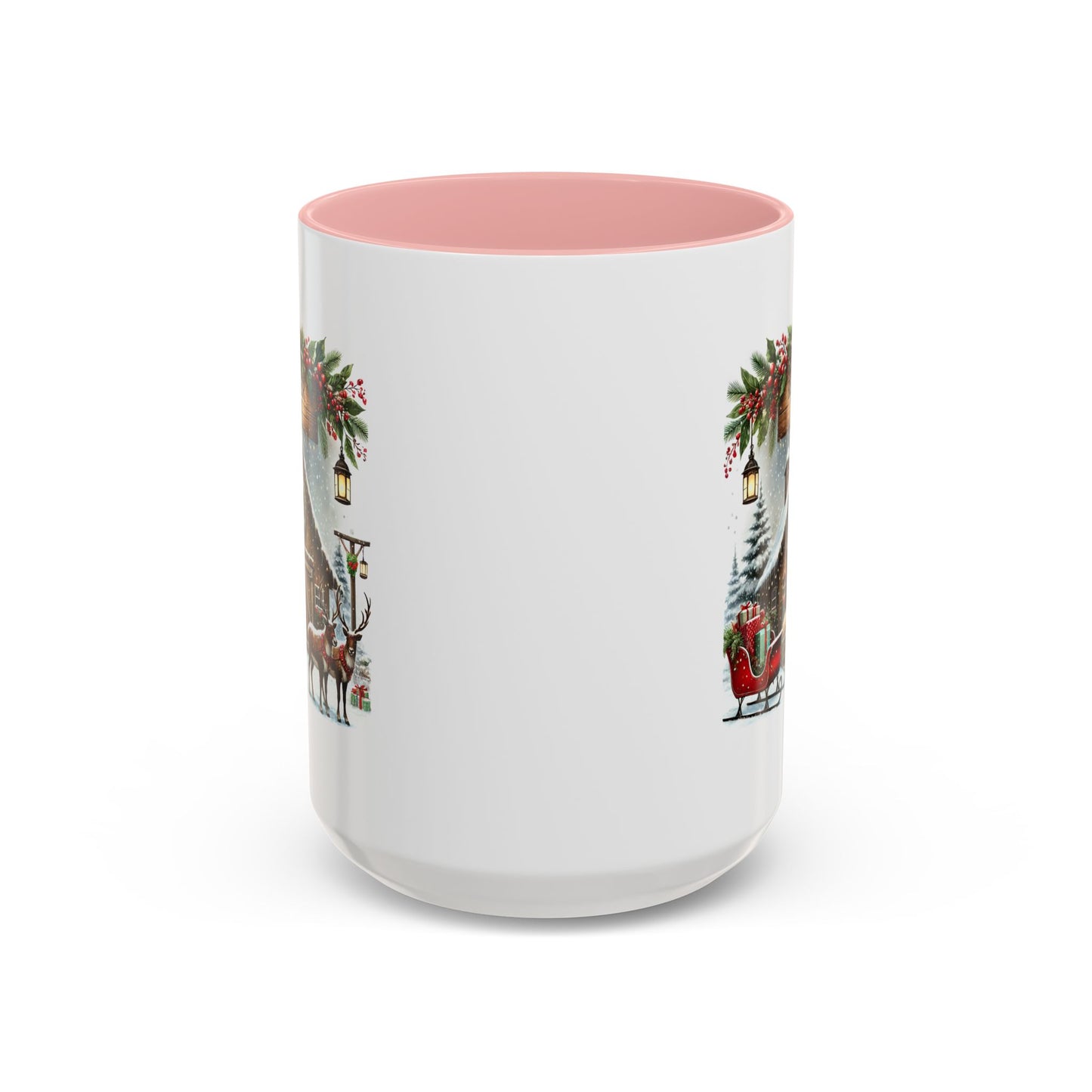 Christmas Mug - Reindeer Barn Sleigh Reindeer