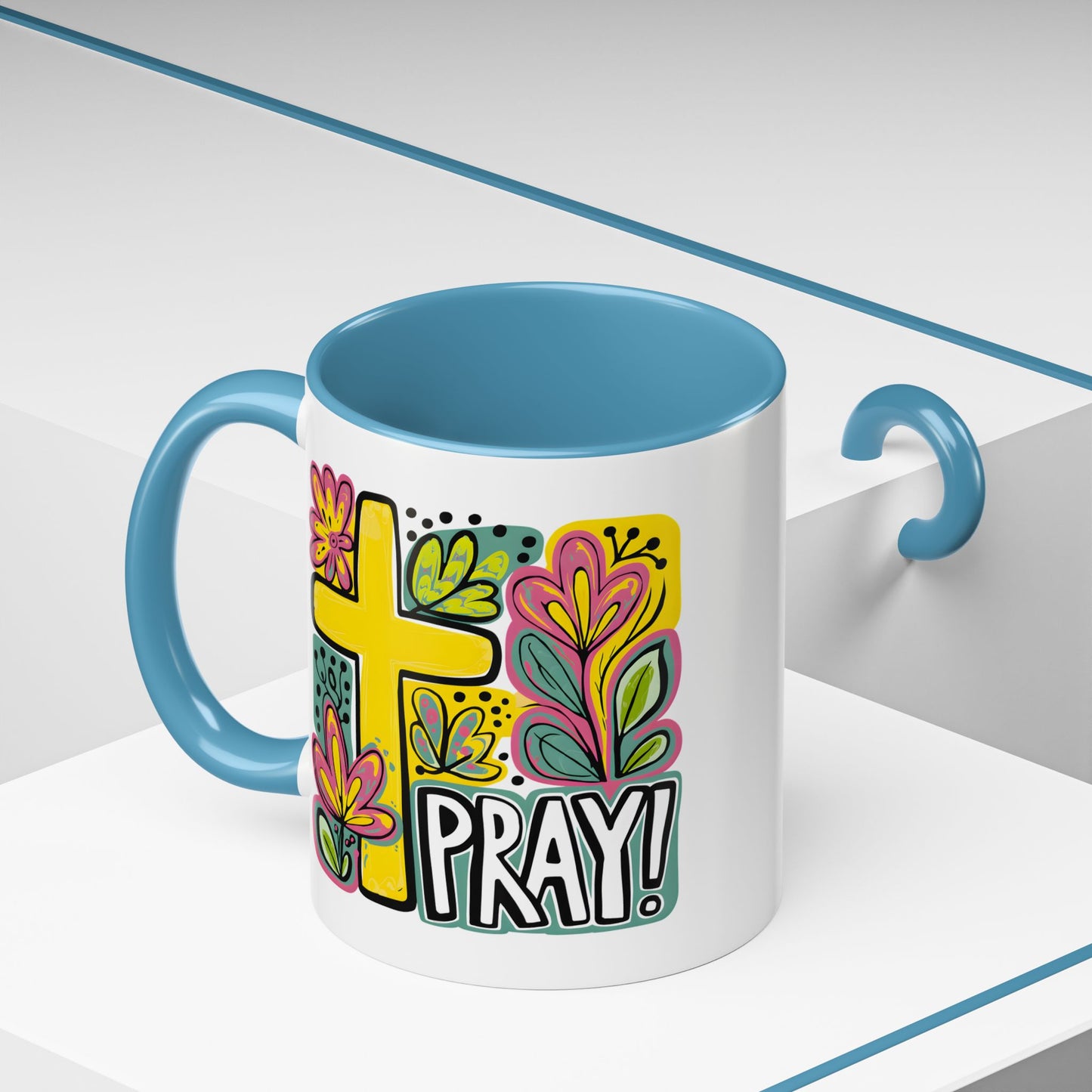 Religious Mug - Pray Cross