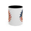 4th of July Mug - Happy Birthday America Sunflower