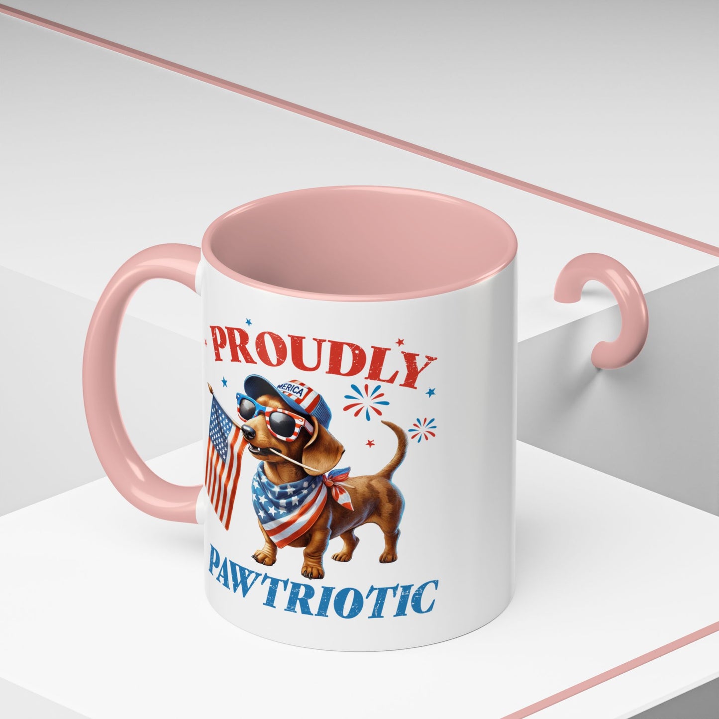 4th of July Mug - Proudly Pawtriotic Dog