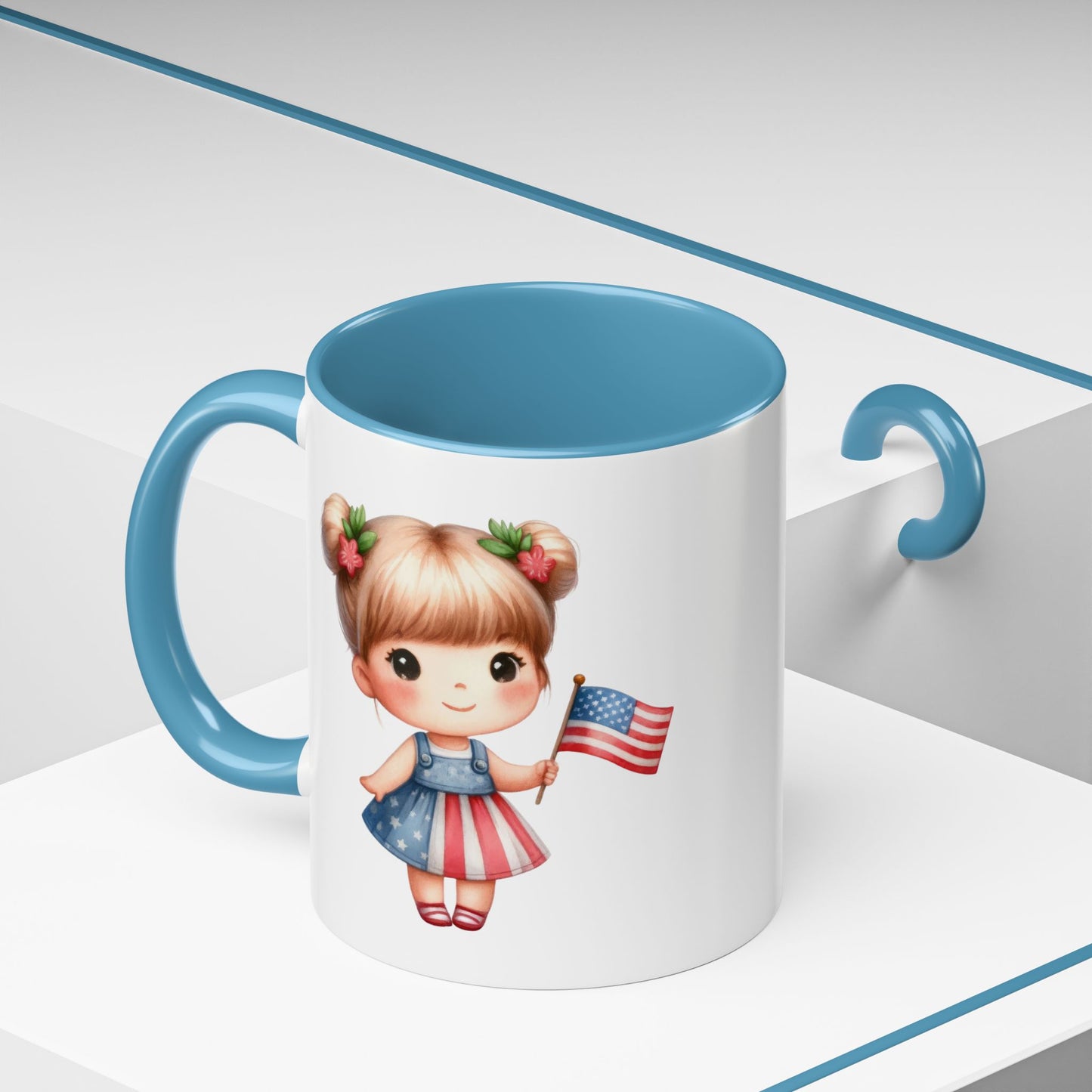 4th of July - American Girl Flag