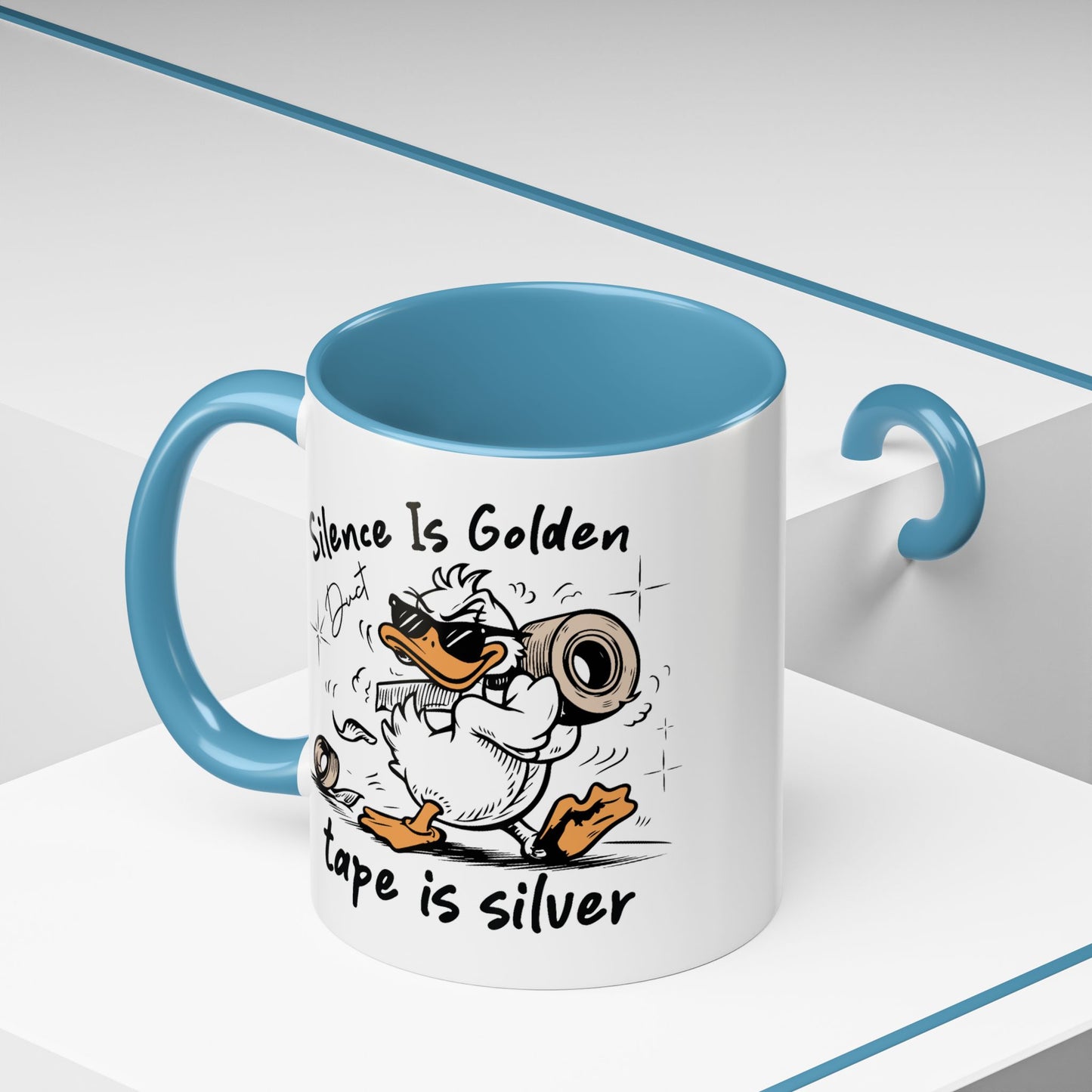 Humor Mug - Silence is Golden Duct Tape is Silver