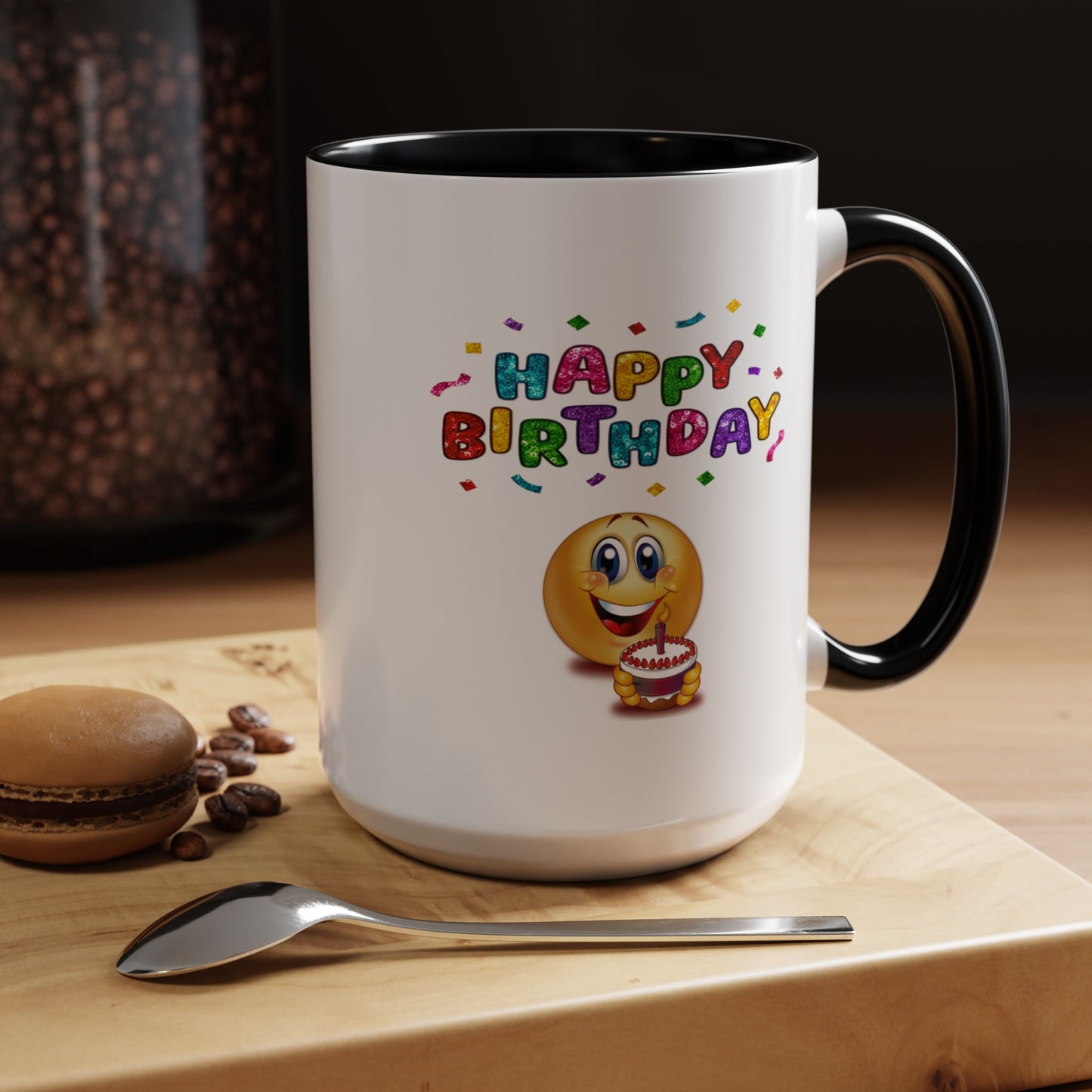 Birthday Mug - Happy Birthday Emoji
