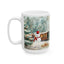 Christmas Mug - Snowman and Train Wrap 1